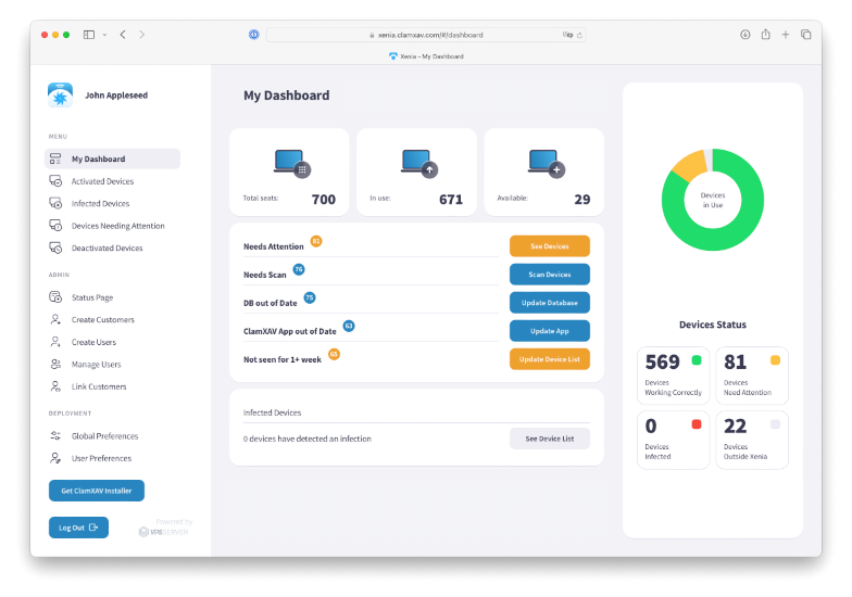 Image of Xenia Dashboard